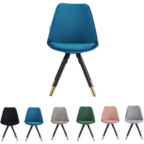 1/4er-Set Sofia, gepolsterter Esszimmerstuhl, einzeln – Blau