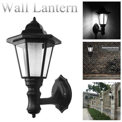 main image of "1-4x LED Linterna de montaje en pared al aire libre con energía solar Lámpara de jardín impermeable Linterna Sasicare"