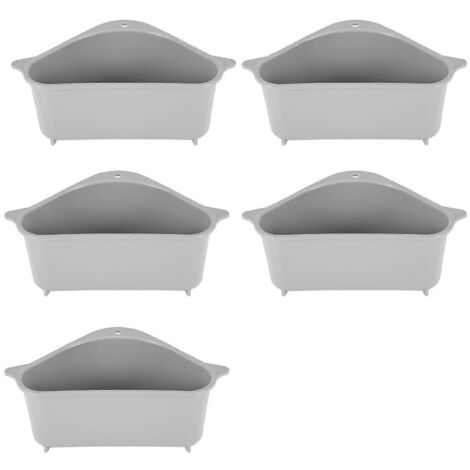 1 5 Égouttoirs, panier d'égouttoir suspendu pour évier d'angle, avec ventouse, pour cuisine et salle de bain