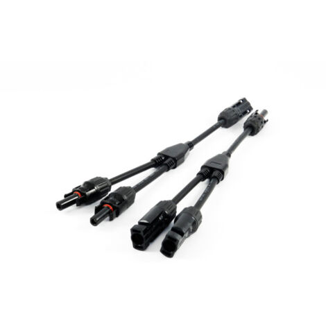 1 - 6 fach Solarstecker kompatibel mit MC4 Solarkabel Y-Verteiler für Solaranlage Y 2 fach Kabel