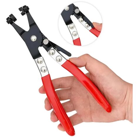 1 abrazadera para manguera de coche (roja)