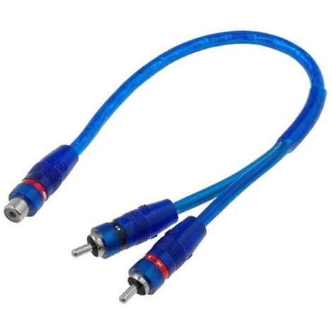 1 Adaptateur 2x RCA male vers 1x femelle