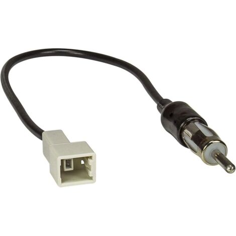 1 - Adaptateur D'antenne - Connecteur Gt13 Sur Din - Pour Autoradio Et Véhicule - Compatible Kia Et Hyundai - Noir - 5x3cm