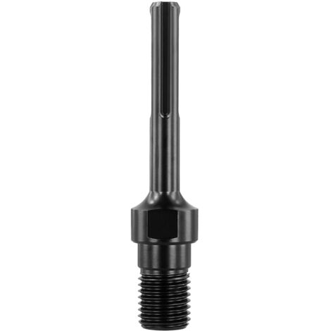 1 - Adaptateur De Carottier - Acier Trempé - Filetage UNC 1-1/4" - Pour Marteau Perforateur - Transformation En Carotteuse Diamantée - Usage Professionnel - Gris - 19x8cm