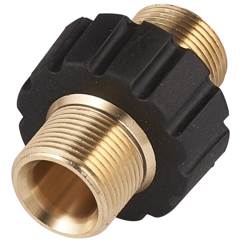 1 adaptateur de nettoyeur haute pression M22 mâle vers M22 mâle à pression rapide en laiton filetage interne pièces de raccordement de tuyau de tuyau