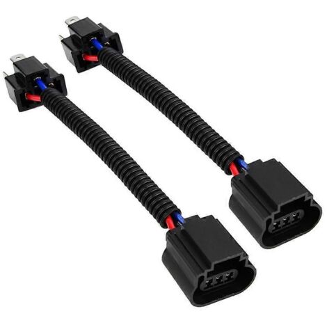 1. Adaptateur faisceau électrique 2 pièces H4 mâle vers H13 femelle pour connecteur Ford, câble de raccordement voiture.
