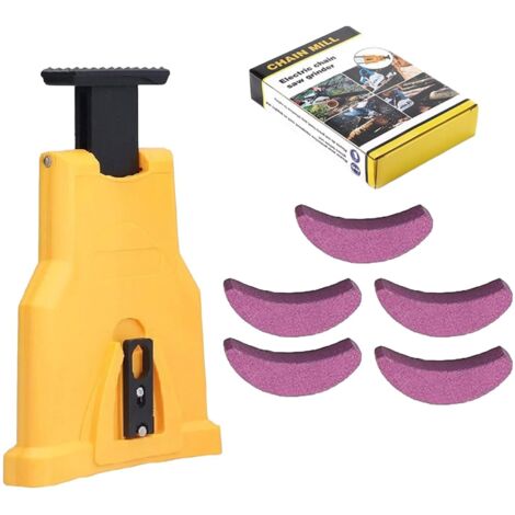 1 Affûteur De Chaîne Tronçonneuse, Rapide, 5 Pierres, ABS, Pour Scies 14-20 Pouces