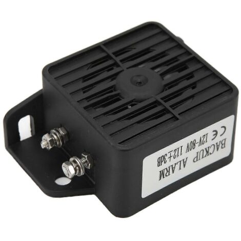 1. Alarme de recul universelle pour voiture, avertisseur sonore puissant DC 12V-80V, bip de marche arrière pour véhicule, sécurité auto.