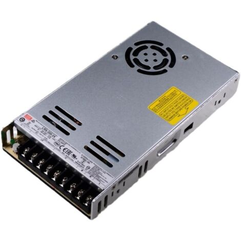 1 - Alimentation à découpage - Convertisseur de puissance - Protection courts-circuits surcharges - Usage industriel domestique - Noir - 24x12,5x4,1cm
