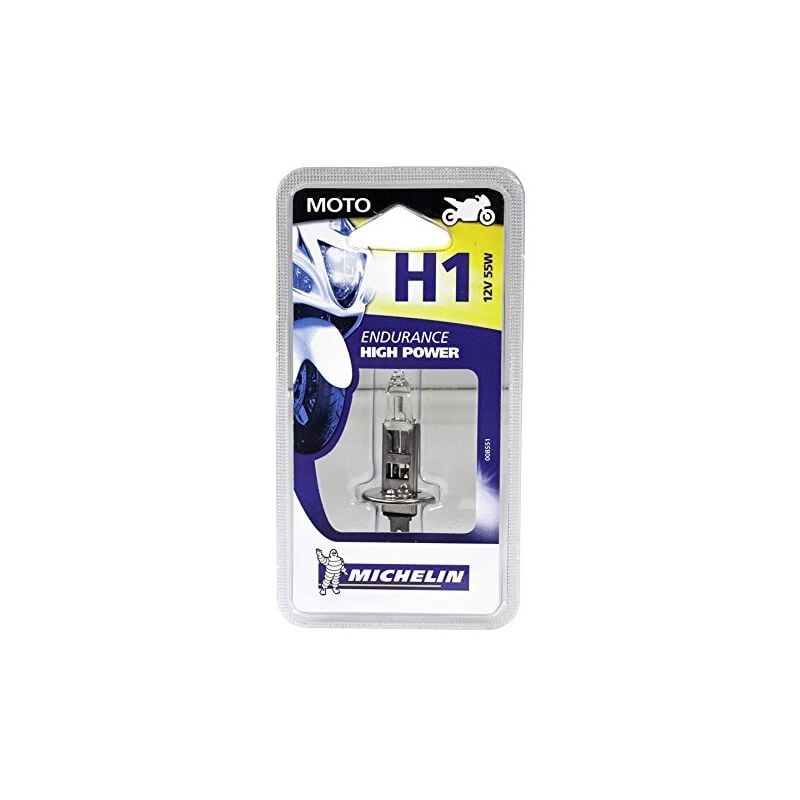 1 ampoule H1 moto - 55W - 12V 008551 - Michelin