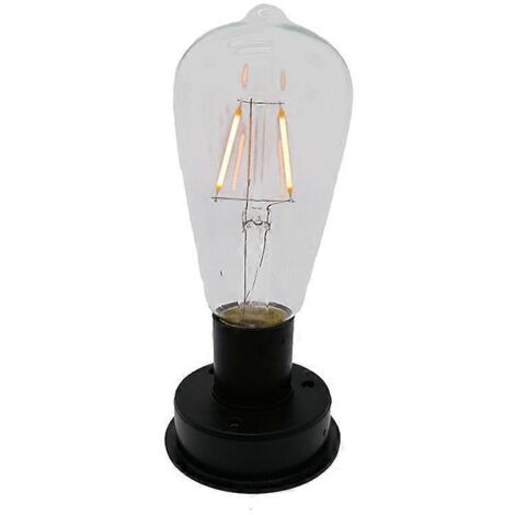 1 ampoule LED solaire à filament de tungstène 2800K veilleuse (7 cm) --
