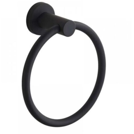 1 anello portasciugamani da parete in acciaio inox 304 nero
