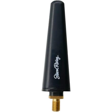 1 - Antenne De Toit - Aluminium M6 - Compatible Dab+ Pour Alfa Fiat Lancia Jeep - Noir - 6cm