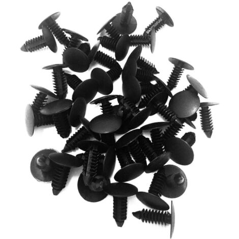 1. Attache de pare-chocs en plastique – Rivet de poussée pour voiture, clips de retenue pour panneaux de porte, trou de 8 mm.