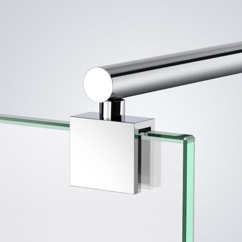 1 barre stabilisatrice, acier inoxydable, réglable 70-120cm, verre 8-10mm, paroi de douche
