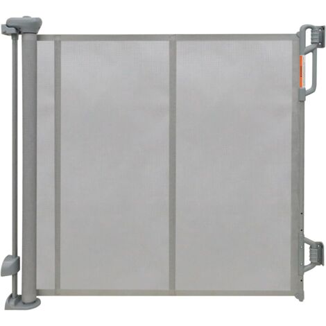 1 barrière de sécurité, maille rétractable, largeur 140 cm, hauteur 86 cm, ouverture une main, escaliers portes couloirs