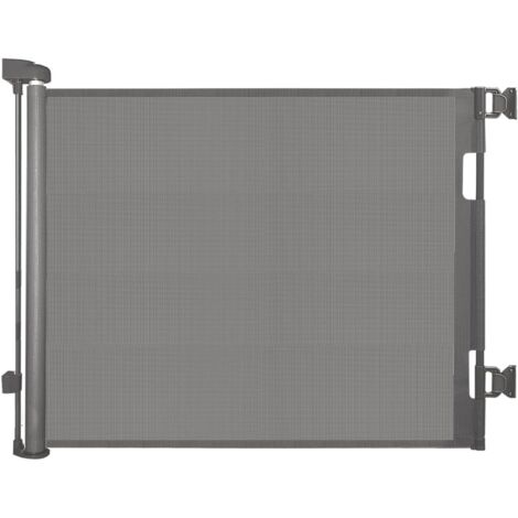 1 barrière de sécurité, rétractable 0-140cm, maille robuste, ouverture une main, escaliers couloirs