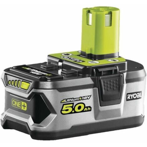 1 batería de litio+ - RYOBI - RB18L50G - 18V - 5.0 Ah - Gestión de carga/descarga de celda individual
