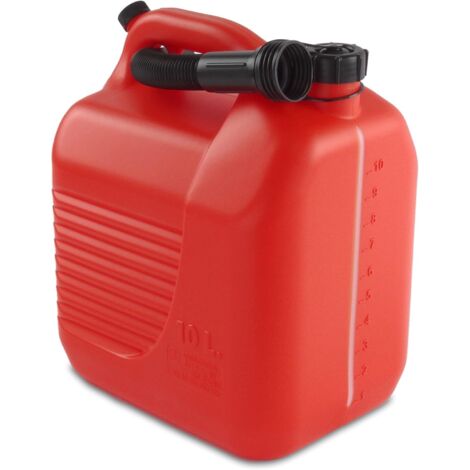 1 Bidon avec canule 10L, Poignée fixe, Entrée d'air, Polyéthylène, Transport marchandises dangereuses