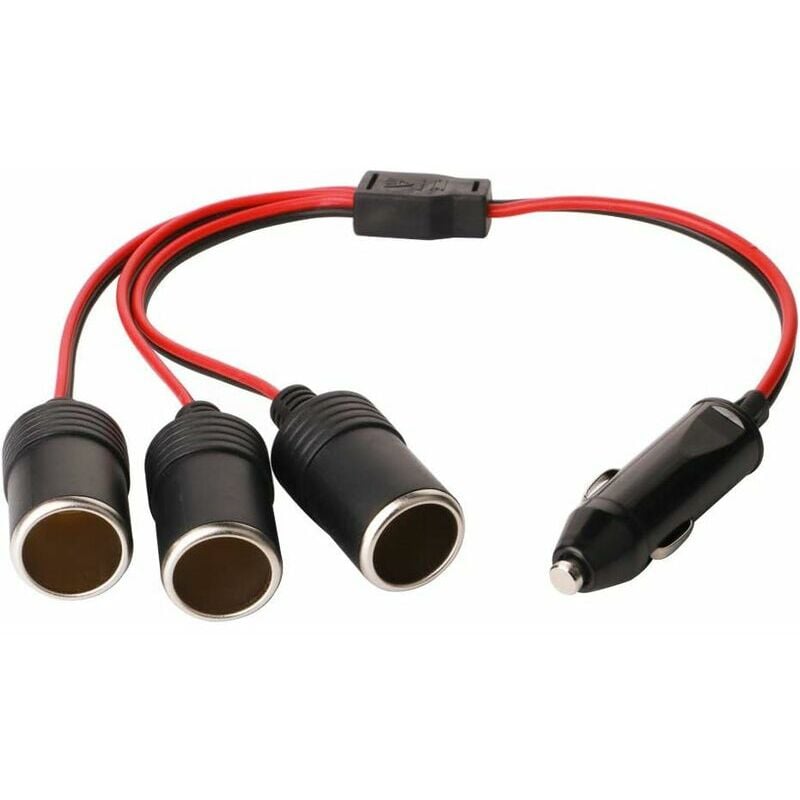 1 bis 3 Zigarettenanzünder-Verlängerungskabel, Auto Zigarettenanzünder Stecker auf Buchse, dc 12V 24V Splitter Adapter 1 bis 3 Splitter mit | 07634061654570 1 bis 3 Zigarettenanzünder-Verlängerungskabel, Auto Zigarettenanzünder Stecker auf Buchse, dc 12V 24V Splitter Adapter 1 bis 3 Splitter mit | 07634061654570