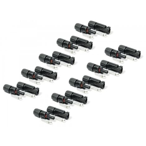 1 bis 50 Paar Solar Stecker für Solarkabel 4-6 mm² PV Stecker kompatibel mit MC4 10 Paar
