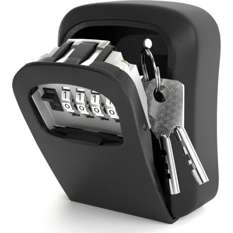 1 Boite A Clefs Securisee, Code 4 Chiffres, Alliage D Aluminium, Resistante Intemperies, Exterieur
