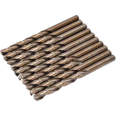 1 Boîte de 10 Forets HSS pour Acier Inox, Diamètre 8mm et 8.5mm - Perceuse Métal Professionnelle