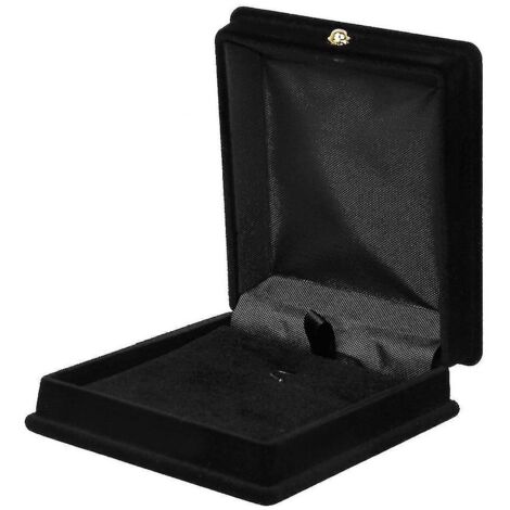 1 Boîte de rangement et de présentation pour colliers en velours noir