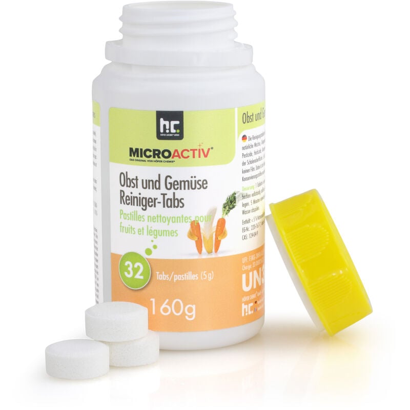 1 boîte Microactiv® Nettoyant pour fruits et légumes en pastilles