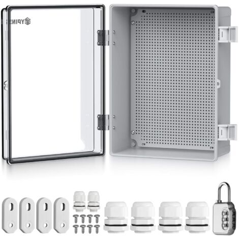 1 boîtier électrique étanche ip67, abs 3mm, plaque 60kg, jardin, piscine