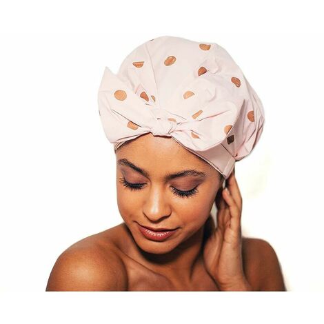 1 bonnet de douche pour femme, bonnets de bain réutilisables et imperméables.