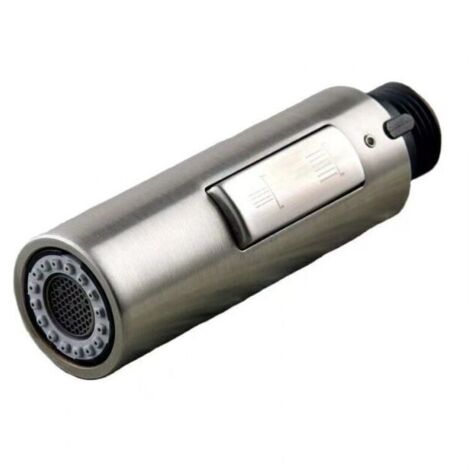 1 boquilla de repuesto para grifo de cocina, cabezal de grifo extraíble universal, acero inoxidable SUS304 cepillado.