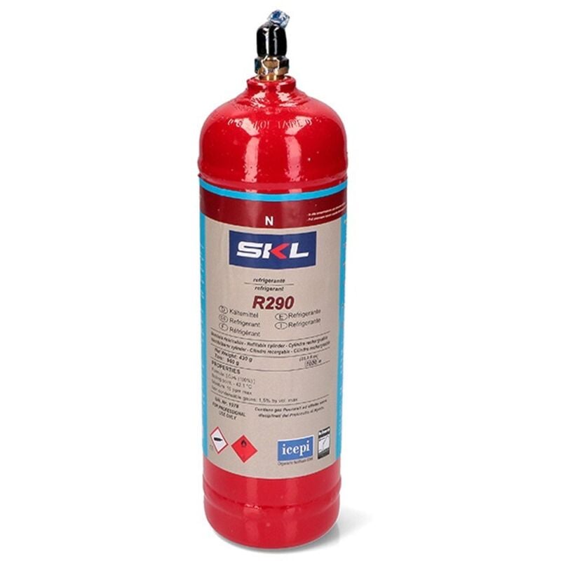 

1 Botella Gas Refrigerante R290 370Gr Propano