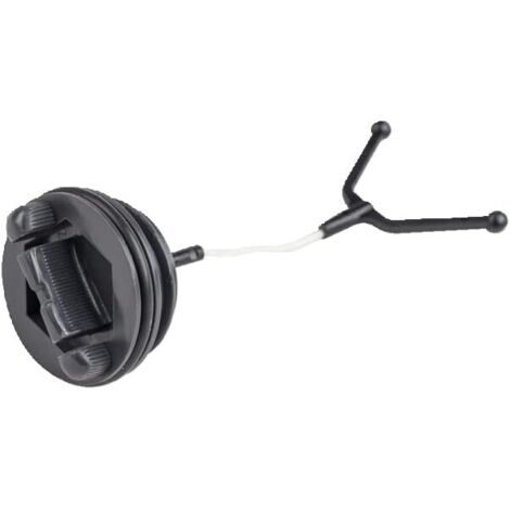 1 Bouchon de carburant, Métal et plastique noir, Pour tondeuse à gazon, Compatible Husqvarna, Référence 178-011