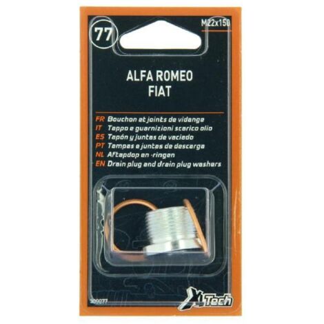 1 bouchon de vidange ET 2 joints compatible avec Fiat M22