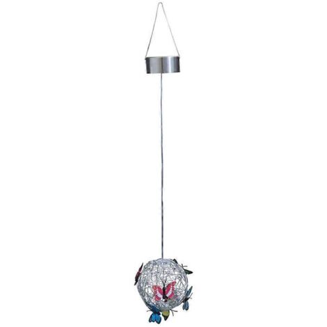 1. Boule lumineuse solaire papillon décorative pour chambre enfant, veilleuse LED scintillante pour fille garçon fenêtre.