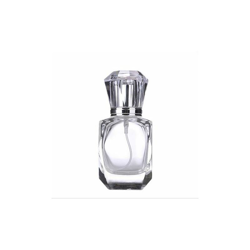 Ormromra - 1 bouteille 30 ml (1 oz) bouteille de parfum rechargeable vaporisateur en verre atomiseur épaissi parfum en verre transparent bouteille