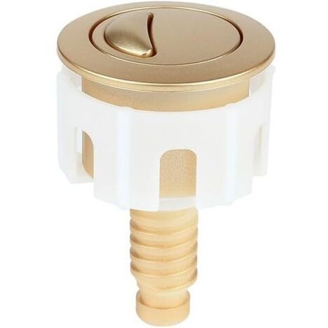 1 bouton de chasse d'eau, bouton de chasse d'eau doré, bouton de chasse d'eau double pression, pour toilettes à chasse d'eau