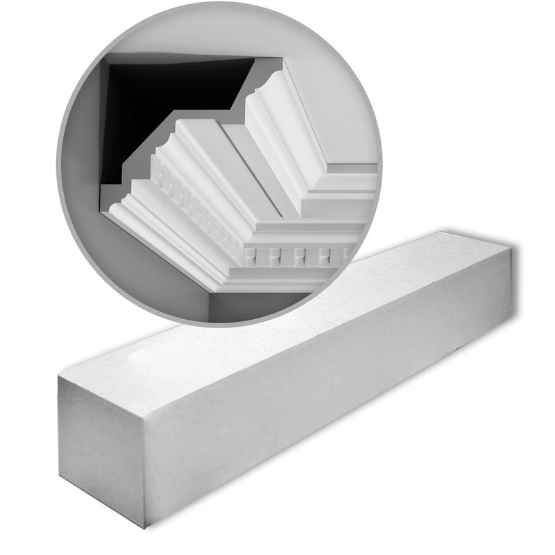 Orac - 1 Box 10 pieces Cornices Mouldings 20 m Decor C422 luxxus - white