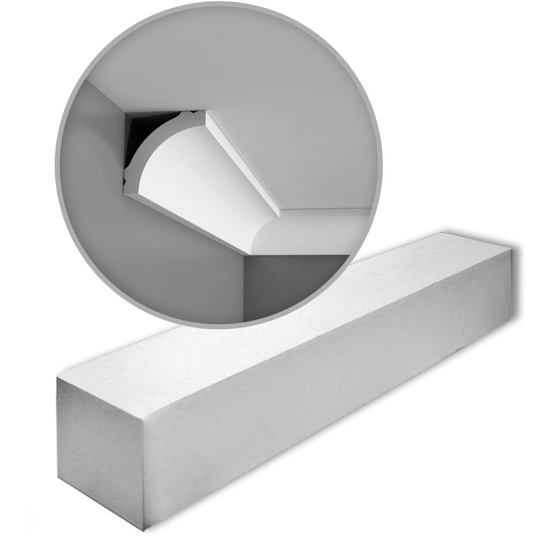 Orac - 1 Box 10 pieces Cornices Mouldings 20 m Decor CB521 basixx - white