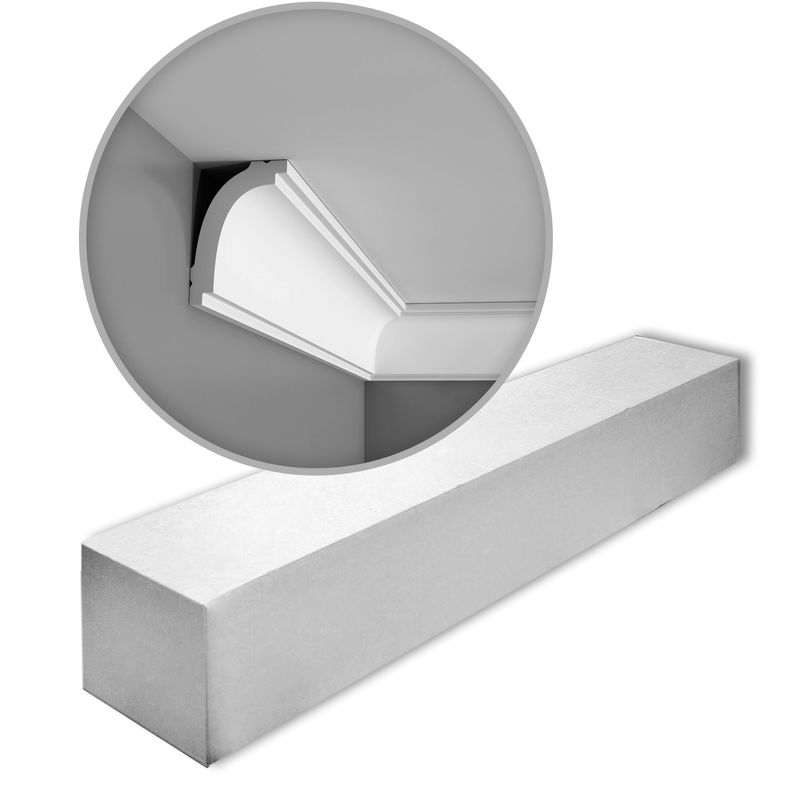 Orac - 1 Box 10 pieces Cornices Mouldings 20 m Decor CB523 basixx - white