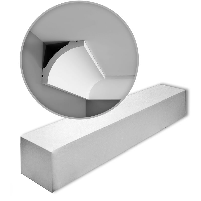 Orac - 1 Box 8 pieces Cornices Mouldings 16 m Decor CB522 basixx - white