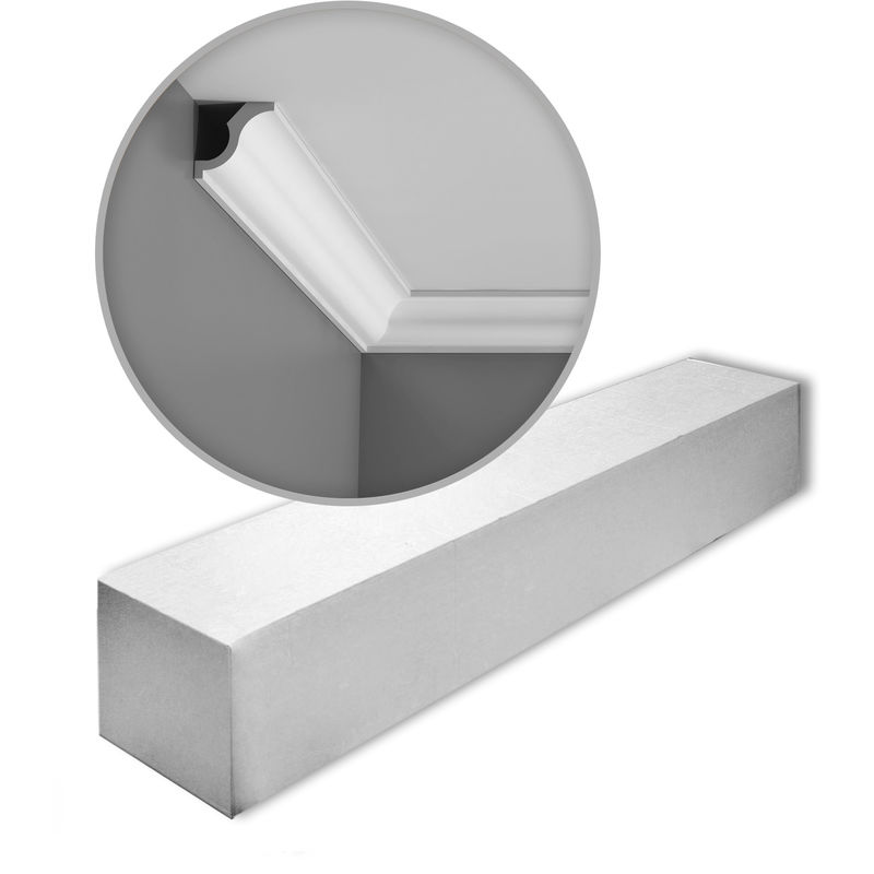 Orac - 1 Box 38 pieces Cornices Mouldings 76 m Decor CX108 axxent - white