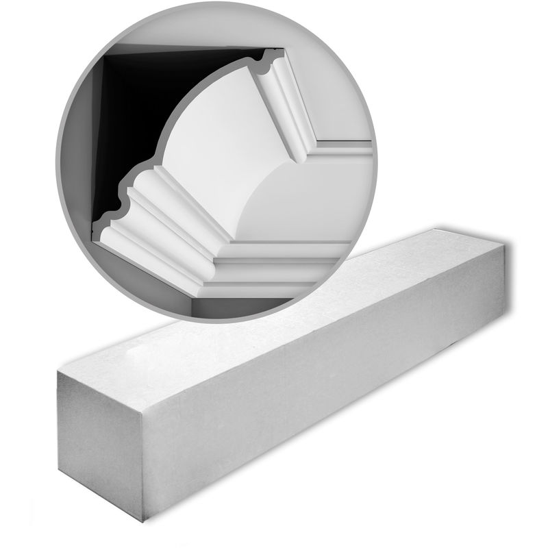 Orac - 1 Box 6 pieces Cornices Mouldings 12 m Decor C336 luxxus - white