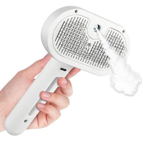 1 Brosse Chat, Fonction Spray, Peigne Toilettage, Poils Courts, Massage Doux