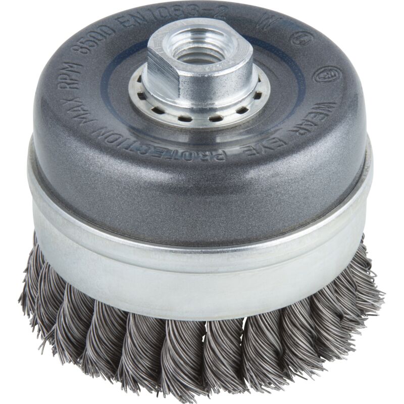 Wolfcraft - Brosse Métallique pour Meuleuse - Filetage M14 - Diamètre 90 mm - réf. 2150000