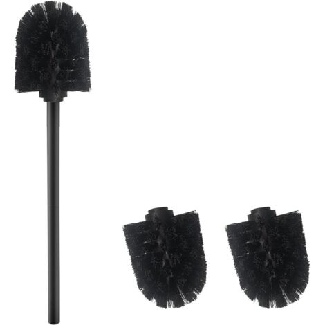 1 Brosse WC, 3 Têtes Remplaçables, Acier Inoxydable 304, Diamètre 7 Cm, Pour Salle De Bain