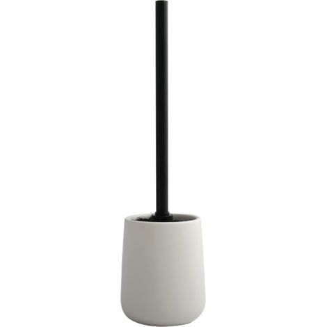 1 Brosse WC Support Céramique Inox Silicone 38,8 cm Design Scandinave Salle De Bain