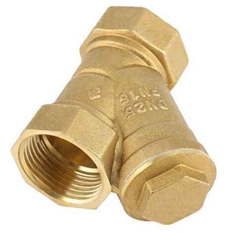 1" BSPP Y-förmiger Messing-Filterventilanschluss mit Innengewinde aus hochfestem Messing zur Öl-Wasser-Trennung