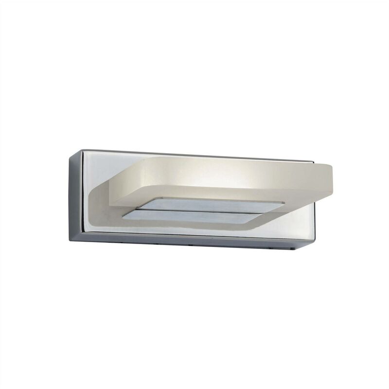 Searchlight Lighting - Searchlight - Integrated LED 1 Light Wall Light Chrome, Frosted